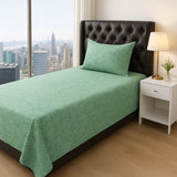 Mint Leaf Single Bed Sheet Set