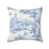 Light Blue Toile Print Cushion  – Timeless Home Accent