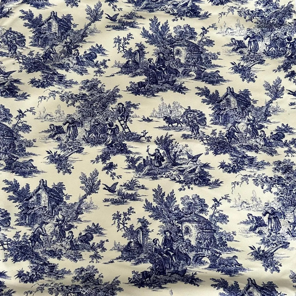 Blue Toile Cushion Cover