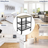 Multi Purpose 3 Tier Rolling Kitchen Cart Baker Rack - The Linen House