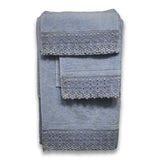 Lace Bath Towels Set - The Linen House