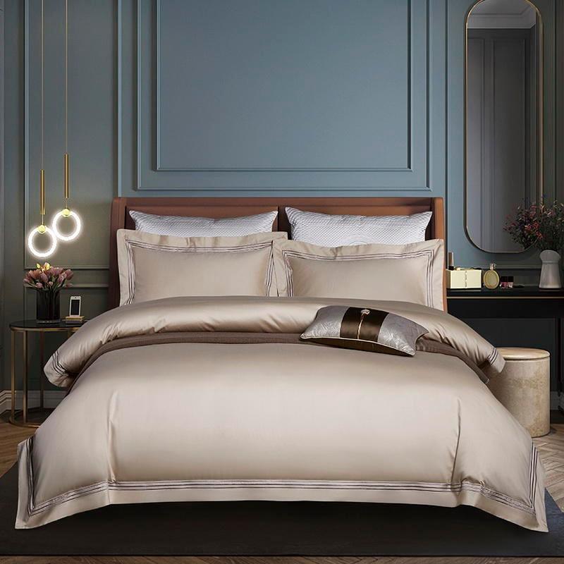 New Luxury Tetra Line Baratta Duvet (Embroidered) - The Linen House