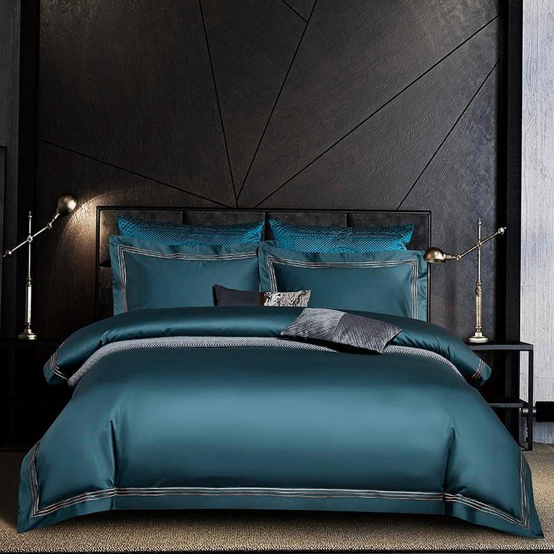 New Luxury Tetra Line Baratta Duvet (Embroidered) - The Linen House