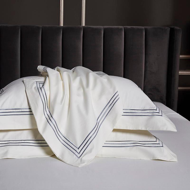 New Luxury Tetra Line Baratta Duvet (Embroidered) - The Linen House