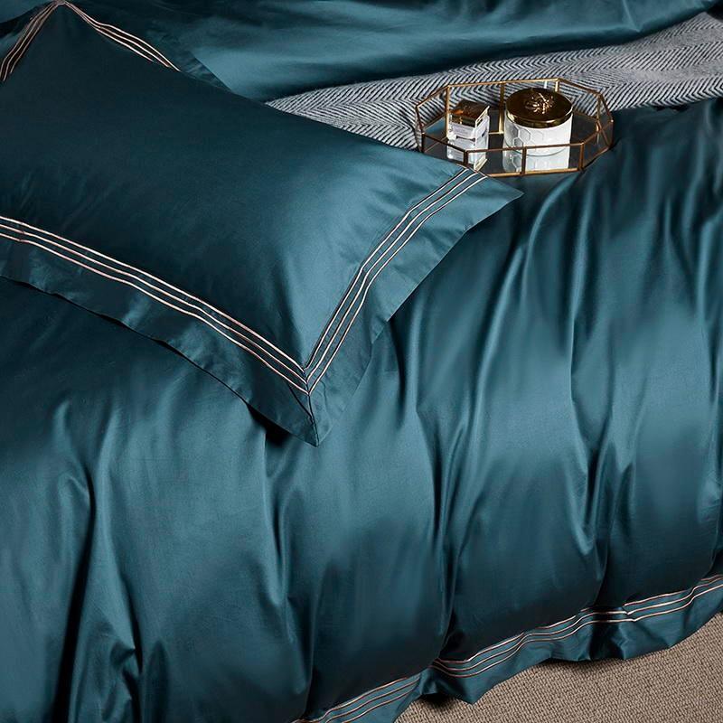 New Luxury Tetra Line Baratta Duvet (Embroidered) - The Linen House