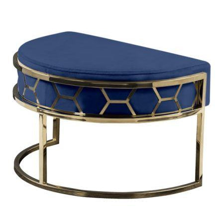Metal Chair with Foot Rest - The Linen House