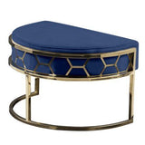Metal Chair with Foot Rest - The Linen House
