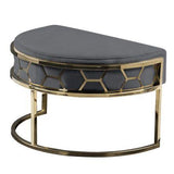 Metal Chair with Foot Rest - The Linen House