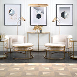 Metal Chair with Foot Rest - The Linen House