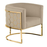 Metal Chair with Foot Rest - The Linen House