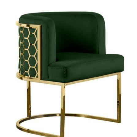Metal Chair with Foot Rest - The Linen House