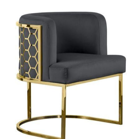 Metal Chair with Foot Rest - The Linen House