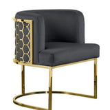 Metal Chair with Foot Rest - The Linen House