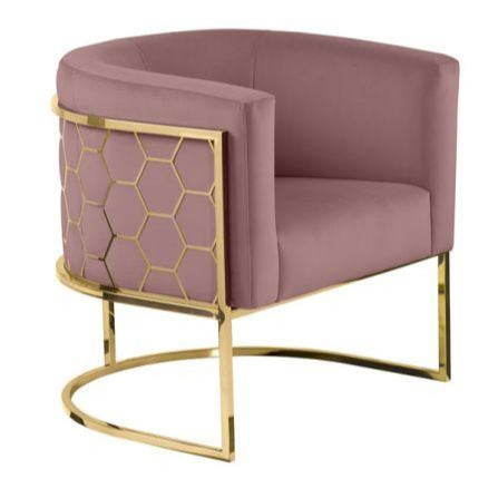 Metal Chair with Foot Rest - The Linen House