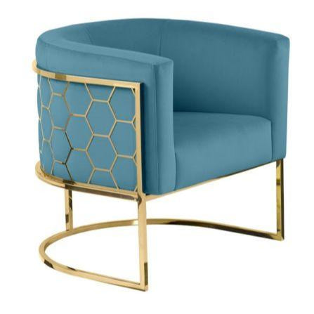Metal Chair with Foot Rest - The Linen House