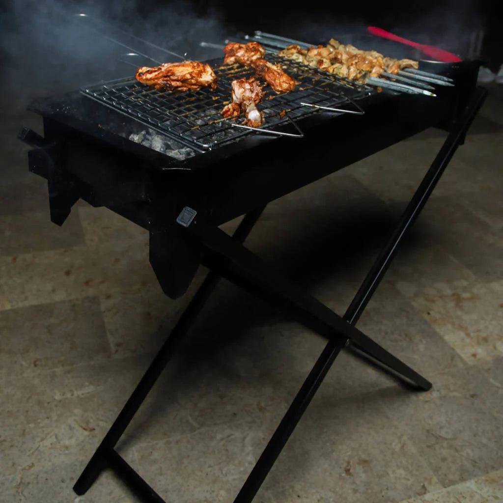 Portable BBQ Grill Stand - The Linen House