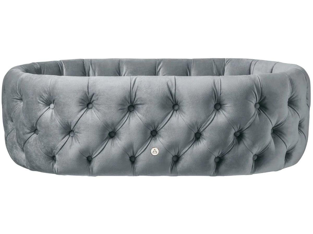 Velvet Tufted Bassinet - The Linen House