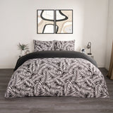 Tropical Leaf Printed Bedsheet (3pcs)