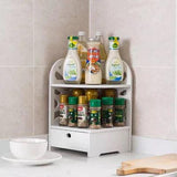 Makeup Floor Corner Organizer Rack - The Linen House