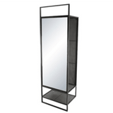 Hallway Coat Rack With Mirror - The Linen House