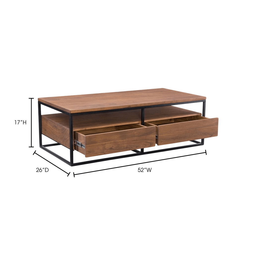 Black Metal and MDF Table - The Linen House