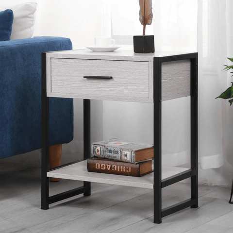 2-Tier Shelf Side Table - The Linen House