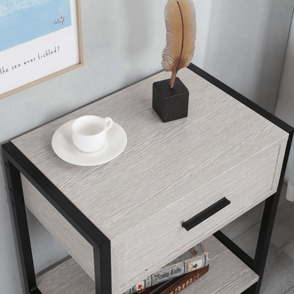 2-Tier Shelf Side Table - The Linen House