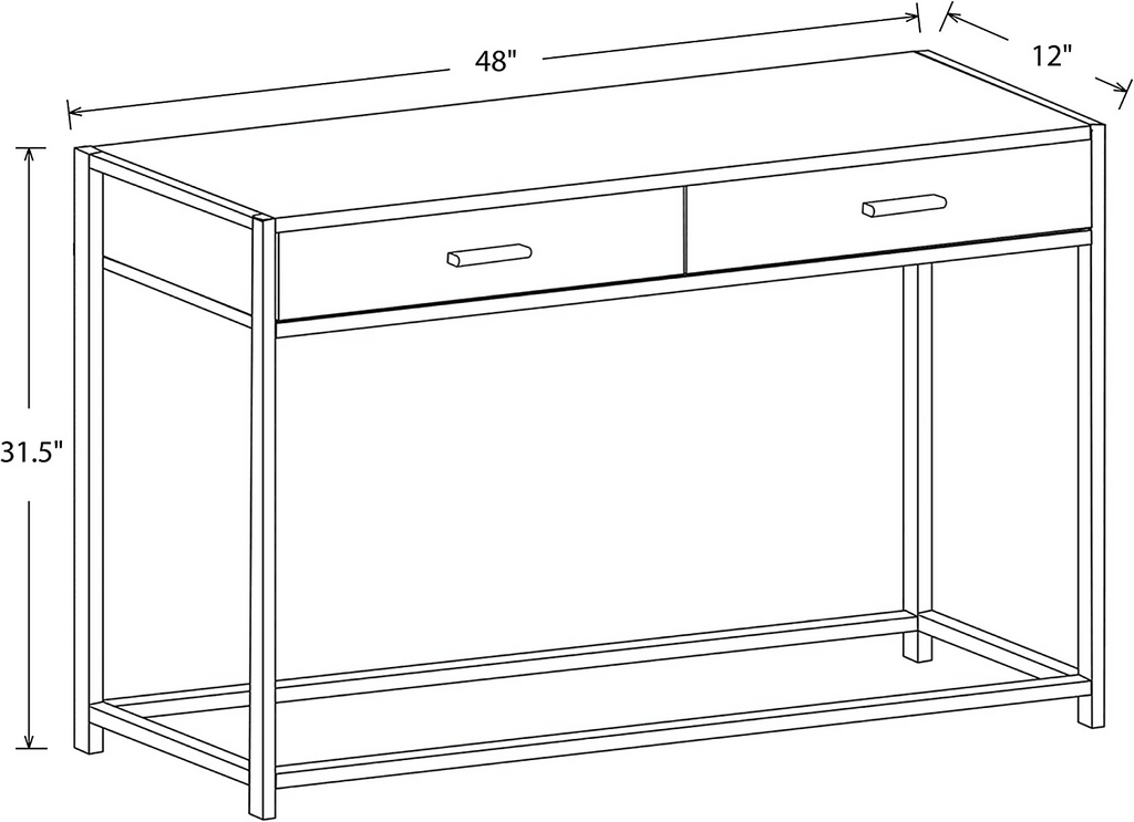 Console Sofa Couch Table - The Linen House