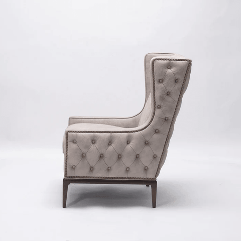 Set Of 2 Velvet Wing Chairs - The Linen House