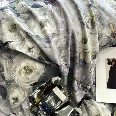 Vintage French Style Rose Printed Duvet Set – Romantic & Timeless Elegance