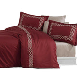 Cotton Satin Embroidery Duvet Set - The Linen House