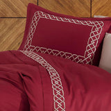 Cotton Satin Embroidery Duvet Set - The Linen House