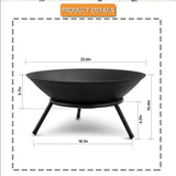Portable Round Fire Bucket - The Linen House