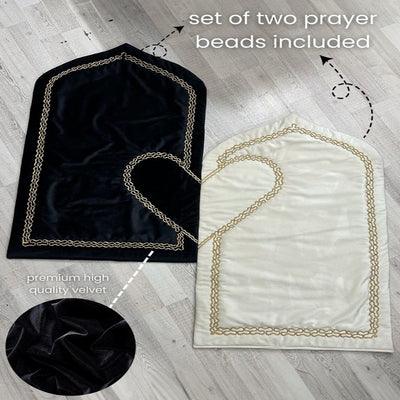 Prayer Mat Set with Heart Design( embroidered) - The Linen House