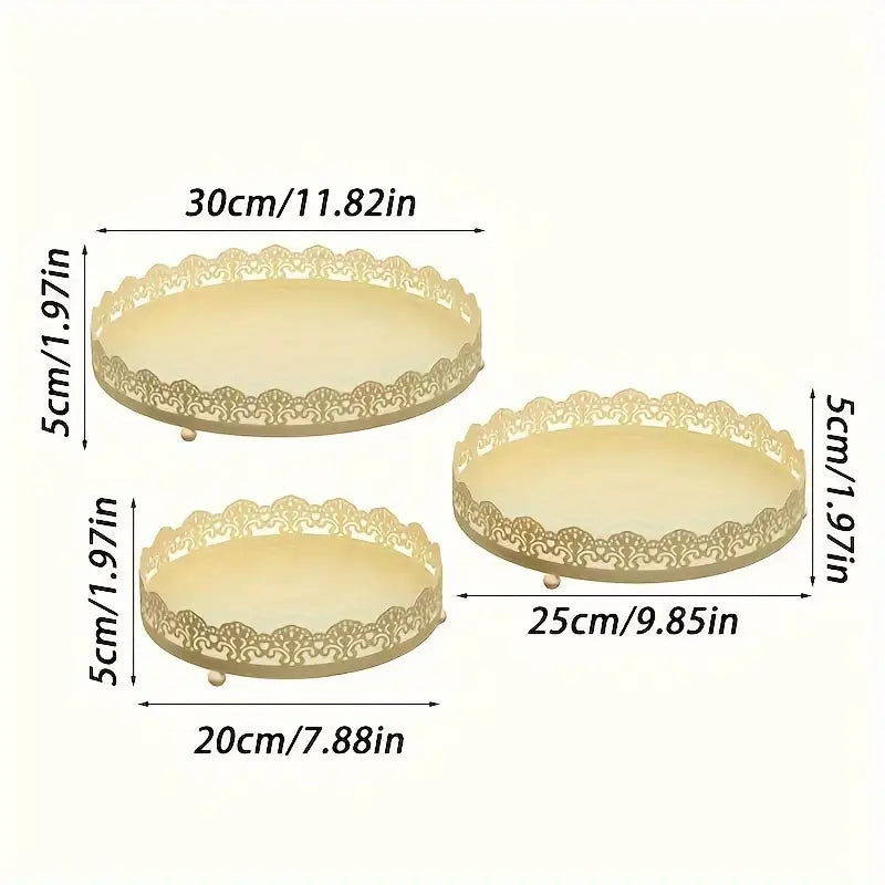 Elegant Lace Display Tray Set - The Linen House