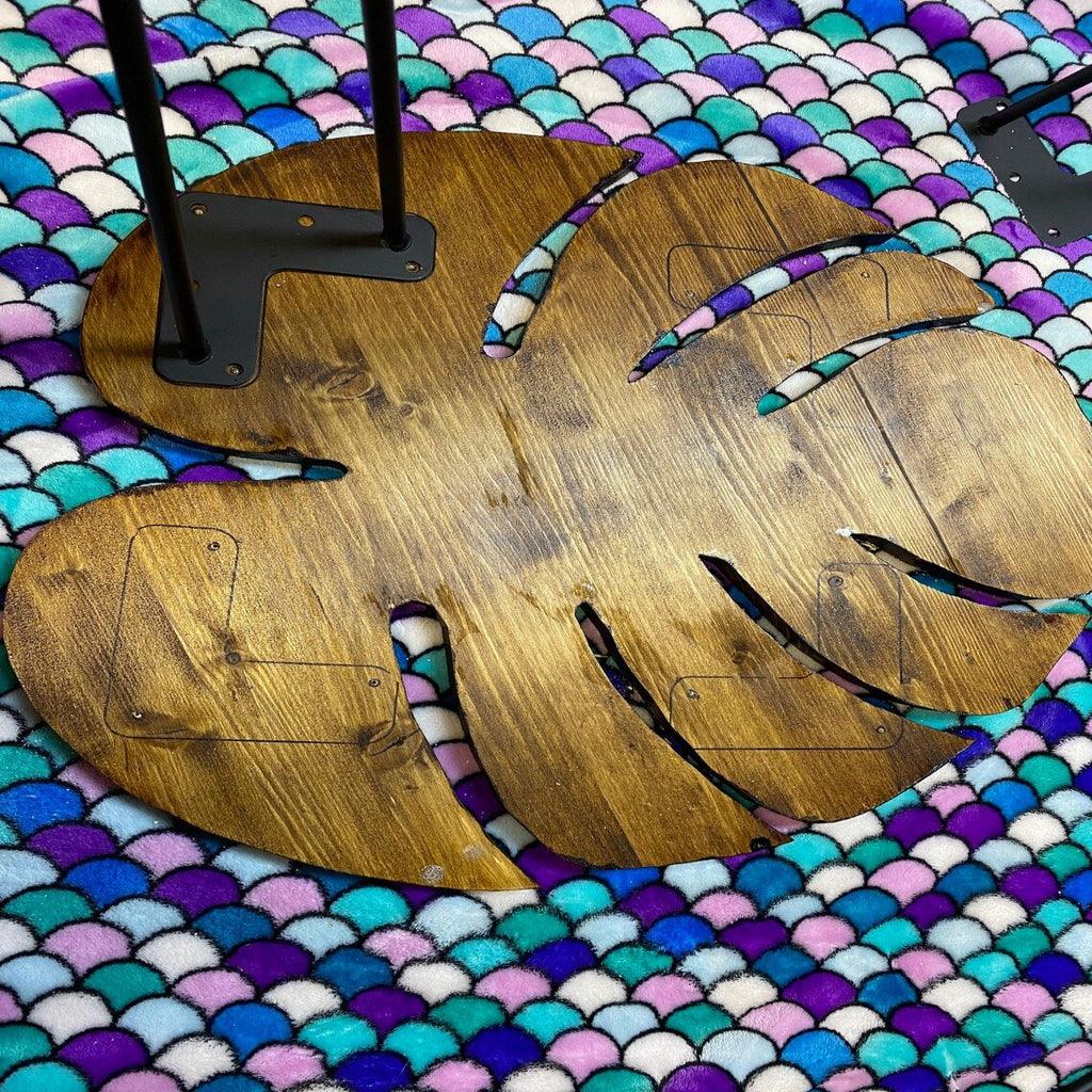 Monstera leaf side table - The Linen House