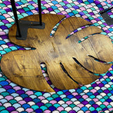 Monstera leaf side table - The Linen House