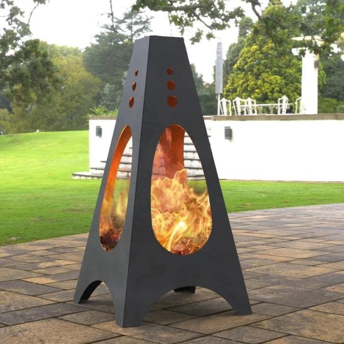 Pyramid Oval II Fire Pit Fire Bucket - The Linen House