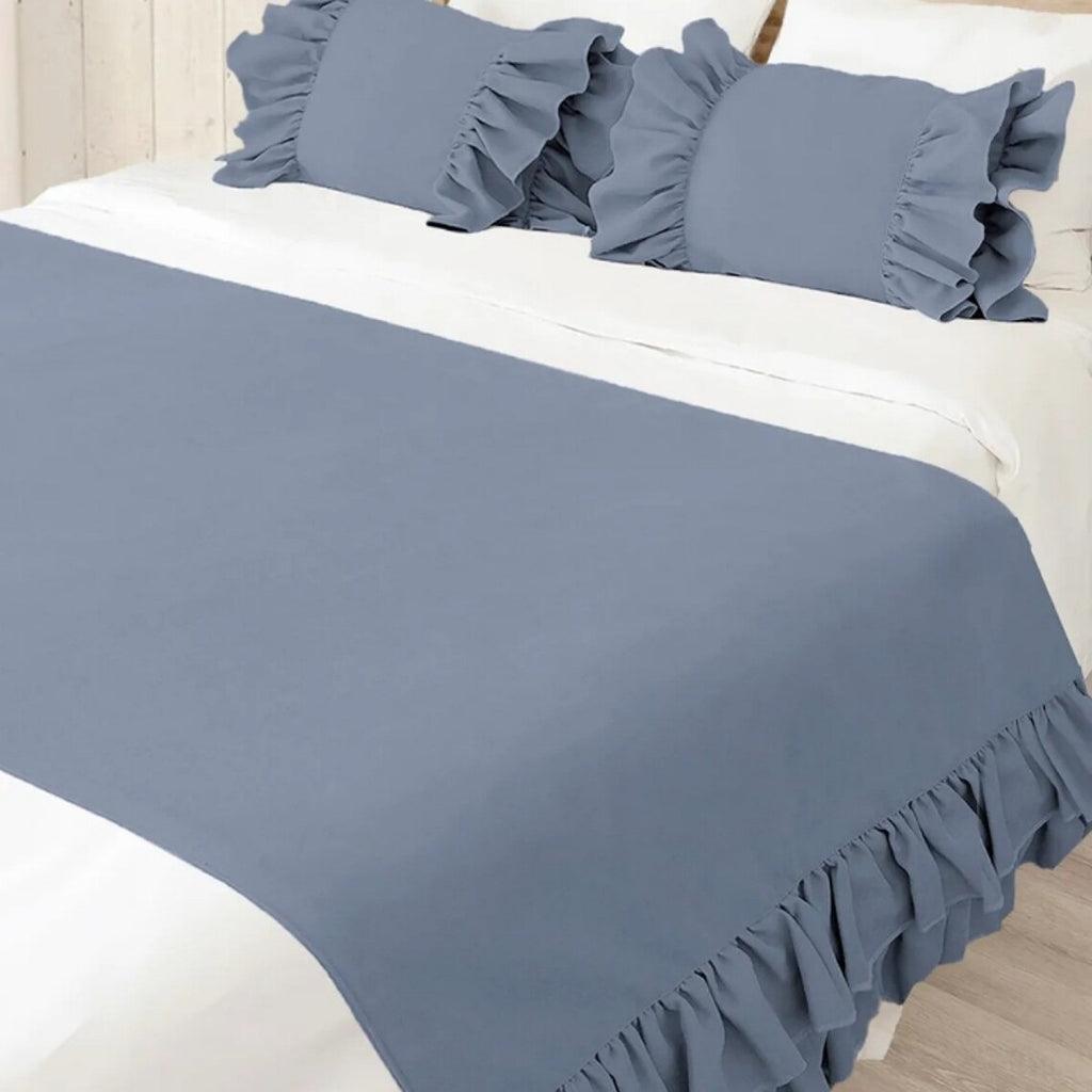 Ruffle Bed Runner - The Linen House
