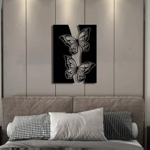 Abstract Butterfly Metal Wall Decor - The Linen House