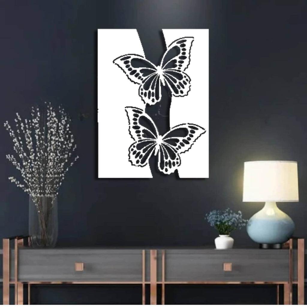 Abstract Butterfly Metal Wall Decor - The Linen House