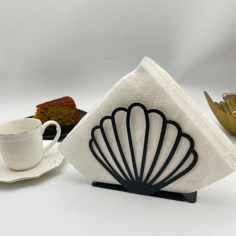 Lotus Napkin holder , Lotus Flower Napkin Holder - metal kitchen decor , cafe decor , napkin holder for cafe, Metal napkin holder - The Linen House