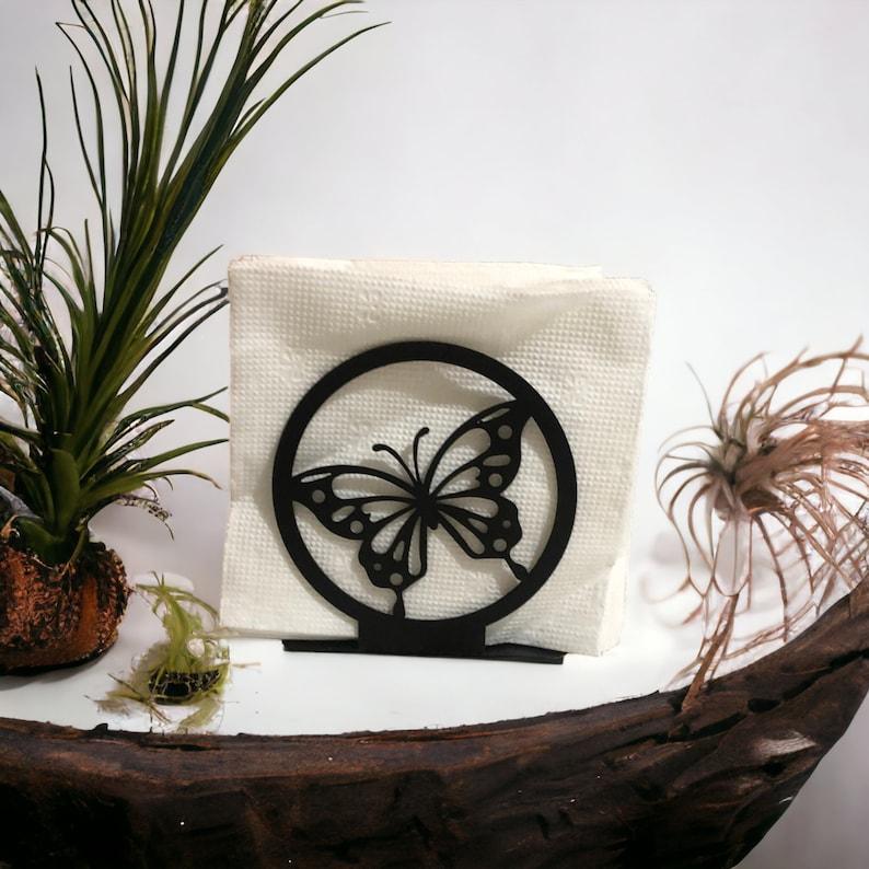 Buterfly Napkin Holder, Metal Kitchen Accessories, Dining Accessories, Metal Napkin Holder, Kitchen Decor, Kitchen Storage - The Linen House