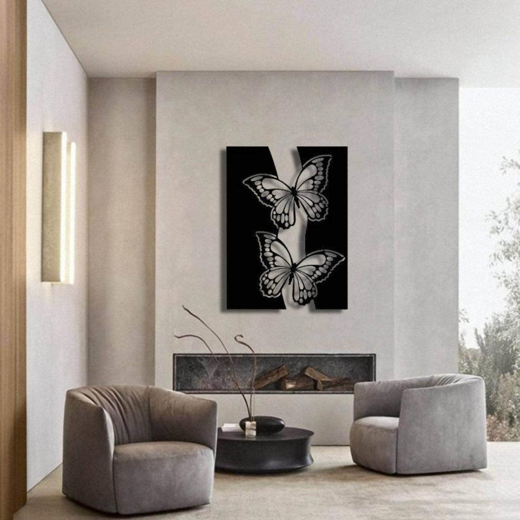 Abstract Butterfly Metal Wall Decor - The Linen House