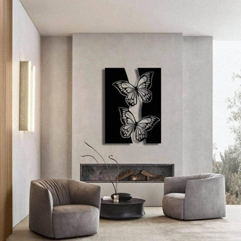 Abstract Butterfly Metal Wall Decor - The Linen House