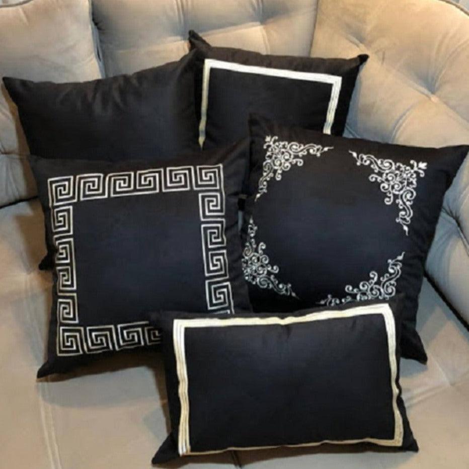 Embroidered Cushion Cover (pack of 5) - The Linen House