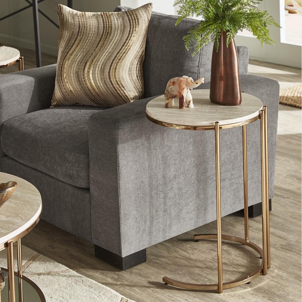 Gold Side Table - The Linen House