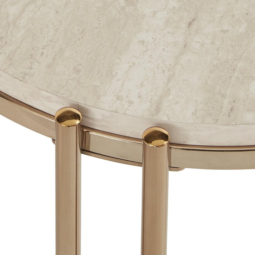 Gold Side Table - The Linen House