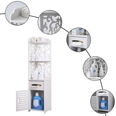 Glossy Pattern Bathroom Rack - The Linen House