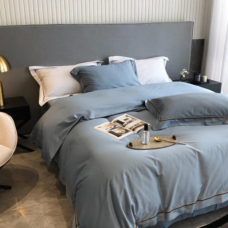 Embroidered Multi Line Baratta Duvet Set